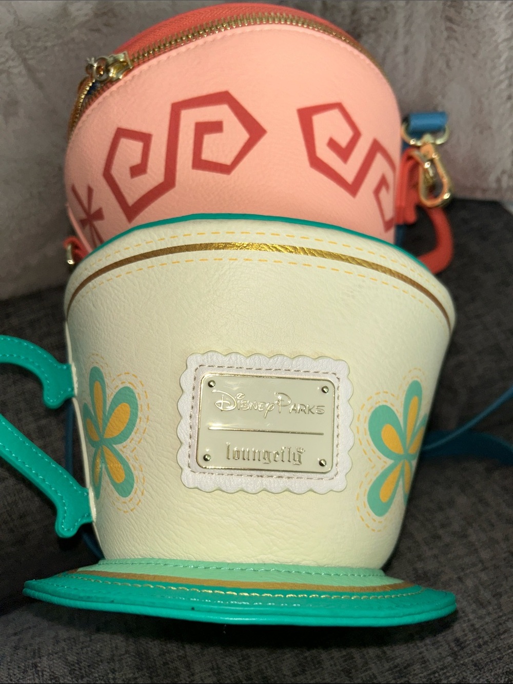 Disney Parks Loungefly Mad Tea Party Alice In Wonderland Tea Cups - Picture 4 of 7